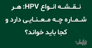 نقشه انواع HPV: هر شماره چه معنایی دارد و کجا باید خواند؟