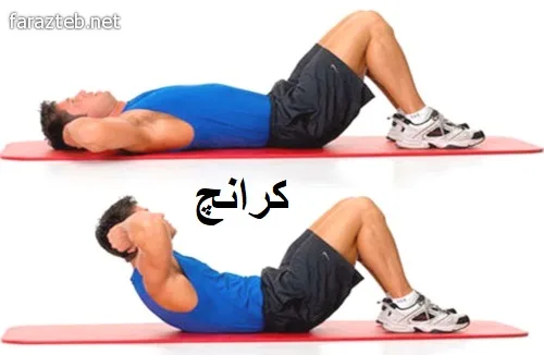 تمرین کرانچ برای لاغری پهلو و شکم در ۷ روز