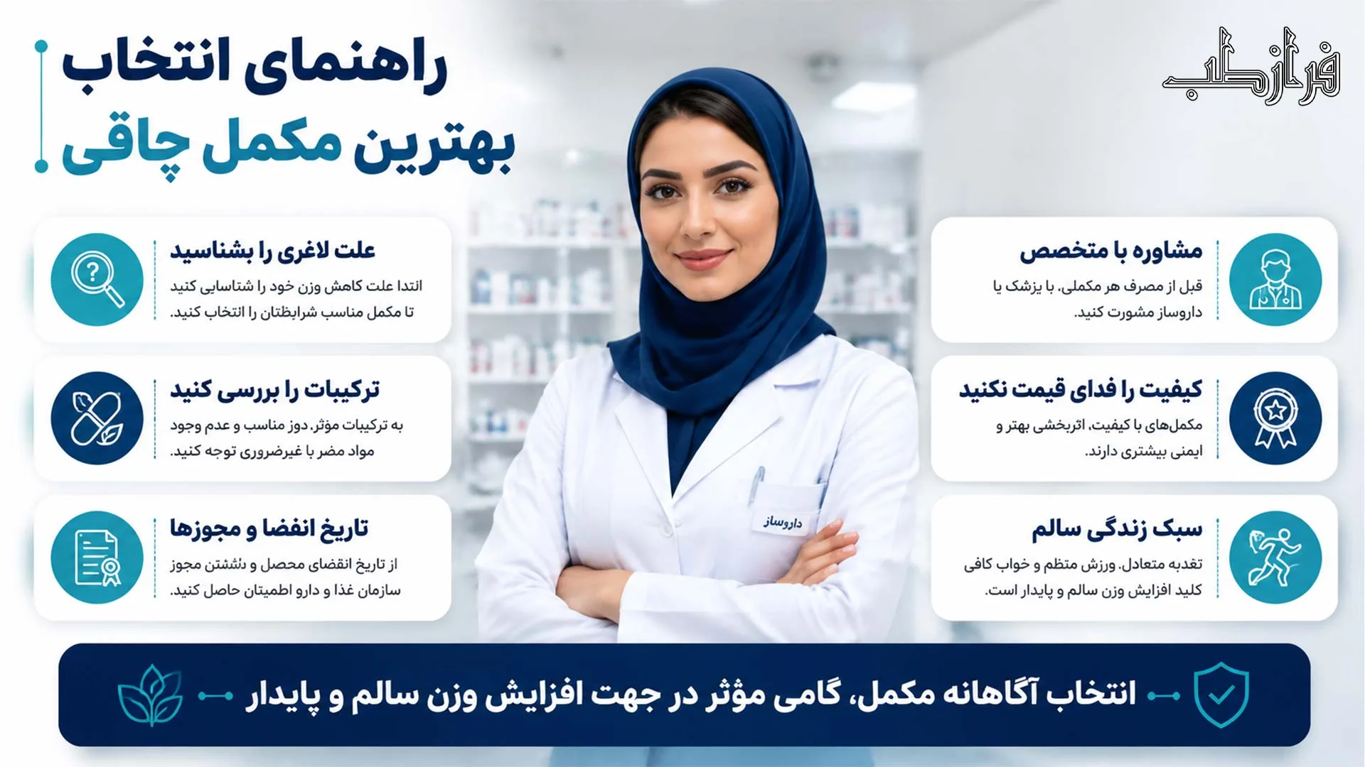 راهنمای انتخاب بهترین مکمل چاقی بدون نسخه